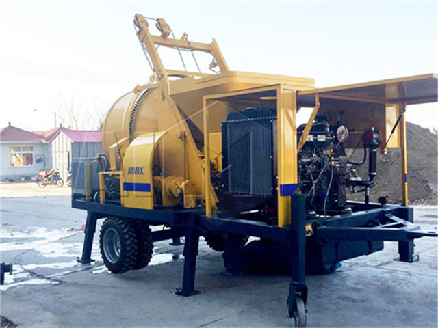 Concrete mixer with pump for sale