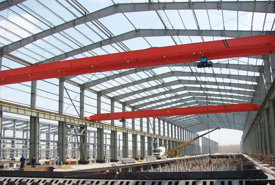 Steel Structure With Overhead Crane