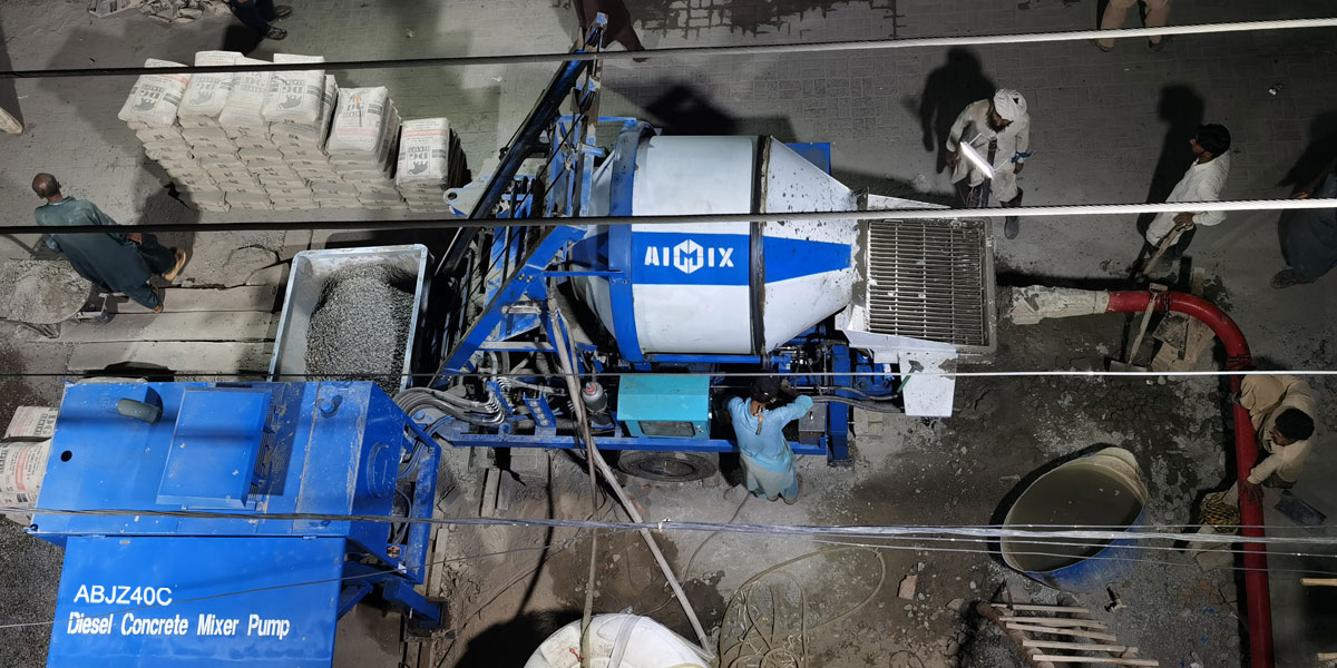 ABJZ40C concrete mixer pump in Pakistan