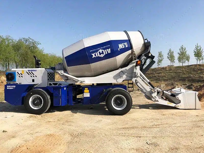 self loading transit mixer truck