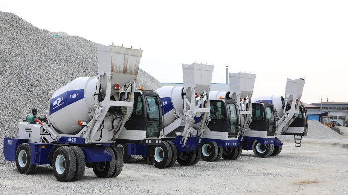 China self loading concrete mixer