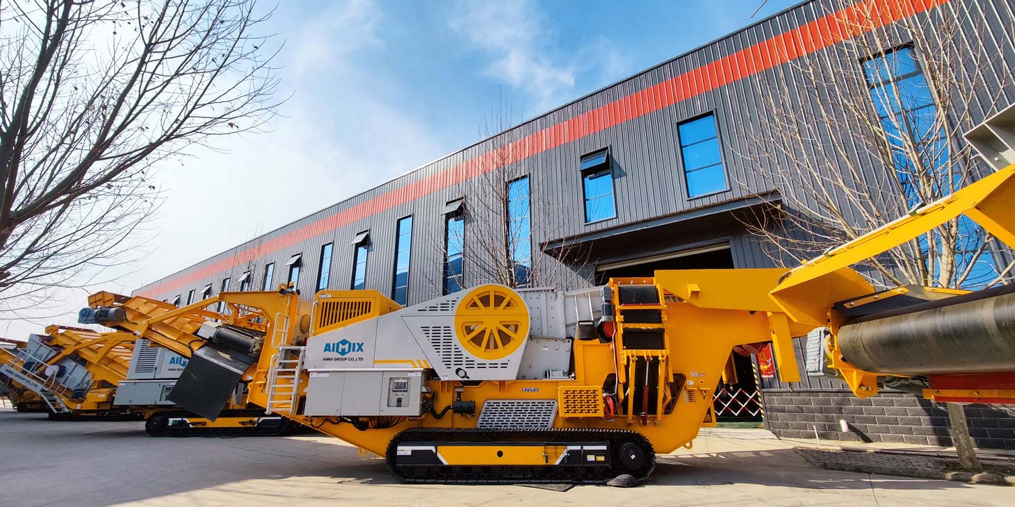 Mobile type jaw crusher plant Aimix Group