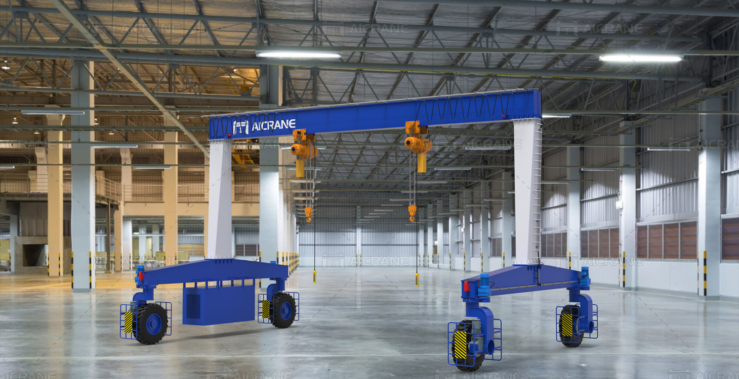 30 ton gantry crane with double hoists