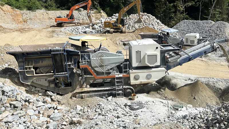 Andamine Mobile Impact Crusher Plant For Construction Waste Recycling