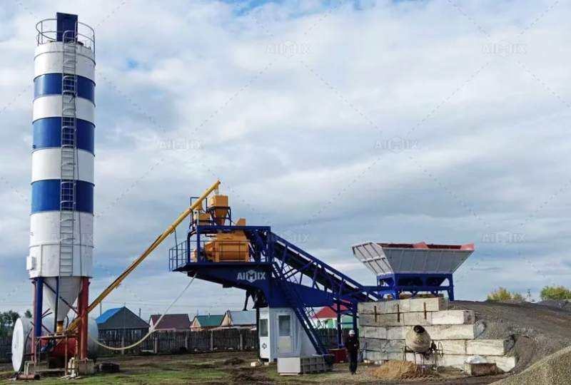mobile batching plant price