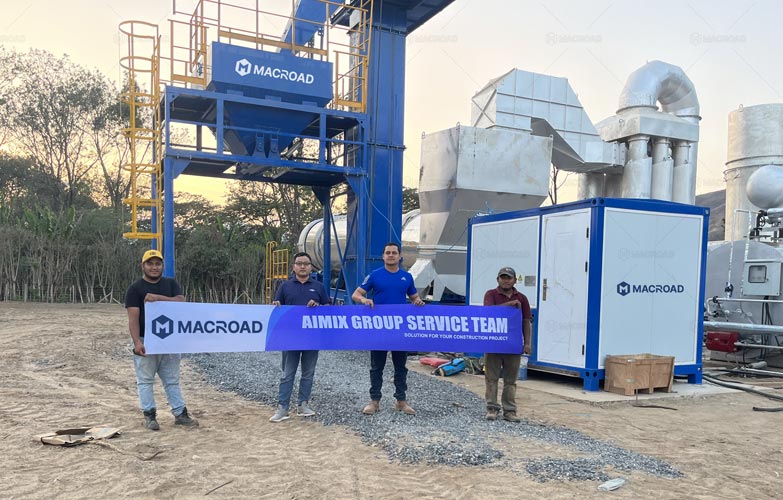 Drum Mix Type Stationary Asphalt Plant in Guatemala