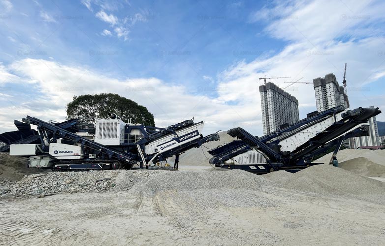 Mobile Aggregate Crushing Plant for Road Construction in Mountainous Area